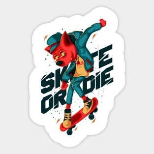 Skate Or Die Sticker